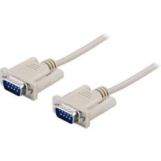 Deltaco DB9 uros-uros 2m kytkinkaapeli