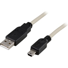 Deltaco USB-23 0,5 m USB - mini-USB kaapeli