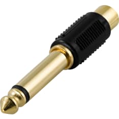Deltaco AA-23 RCA female to 6.3mm male mono adapter