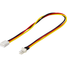 Deltaco SSI-37 30cm jatkokaapeli 3-pin tuulettimille