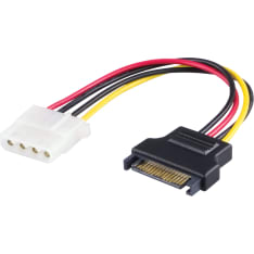 Deltaco SATA-S5 virta-adapteri 4-pin SATA virtaliitokseen