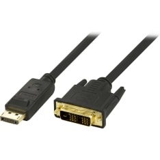 Deltaco DP-2010 1 m DisplayPort - DVI-D Single Link monitorikaapeli