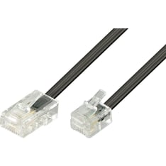 Deltaco modulaarikaapeli 8P4C(RJ45) > 6P4C(RJ11) 3 m musta