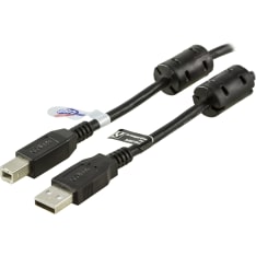 Deltaco USB-230FS 3 m USB-A - USB-B kaapeli
