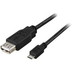 Deltaco USB-A - micro-USB sovitin