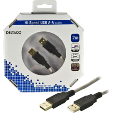 Deltaco USB2-8-K beige USB 2.0 kaapeli