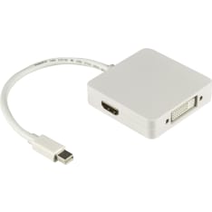Deltaco DP-MULTI1 Mini DisplayPort - DVI/HDMI/DisplayPort sovitin