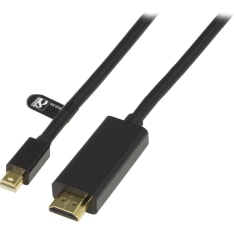 Deltaco DP-HDMI304 musta 3 m MiniDP - HDMI näyttökaapeli