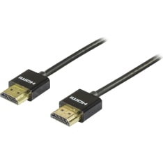 Deltaco HDMI-1092 ohut 2m HDMI High Speed with Ethernet kaapeli