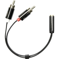 Deltaco AUD-204 3.5mm female - 2x RCA male adapter