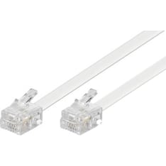 Deltaco modulaarikaapeli 6P4C(RJ11) 2m musta