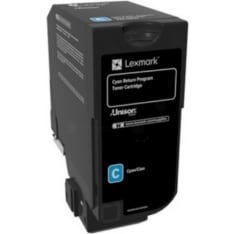 Lexmark 74C2SCE cyan toner cartridge