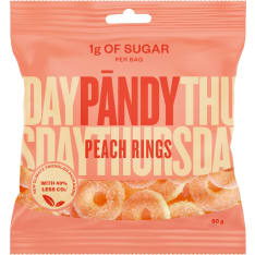 Pändy Peach Rings 50 g karkkipussi