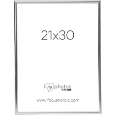 Focus Can-Can Shiny Silver 21x30 valokuvakehys