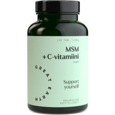 Great Earth MSM + C 120 tabl ravintolisä
