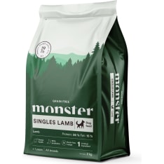Monster Dog Grain Free Singles Lamb 2 kg complete dog food