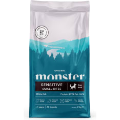 Monster Dog Original Sensitive White Fish Small bites 2 kg