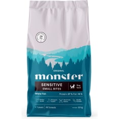 Monster Dog Original Sensitive White Fish Small bites 12 kg