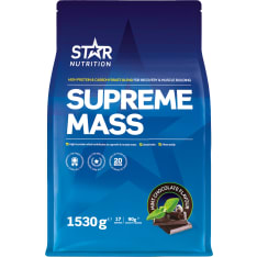 Star Nutrition Supreme mass Minttusuklaa 1530g proteiini- ja hiilihydraattijauhe