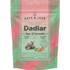Dave & Jon's Kirpeä meloni- karamellien makuiset 125 g kivettömät taatelit