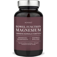Nordbo Bowel function Magnesium 60 kaps. ravintolisä