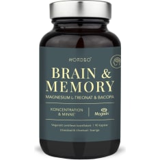 Nordbo Brain & Memory Magnesium 90 kaps. ravintolisä