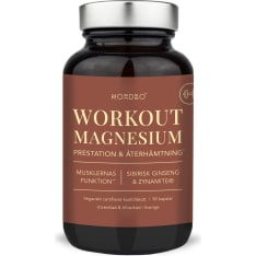 Nordbo Workout Magnesium 90 kaps. ravintolisä