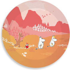 Optodesign Moomin Treasure Hunt pink mini tray/plate