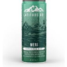 Latitude 65 Meri Karviaisen ja Kiivin makuinen sokeriton 330 ml energiajuoma