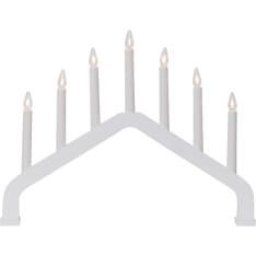 Star House 7-branch white candlestick