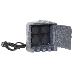 Star Plugge 20cm 4-part. extension cord for outdoor use