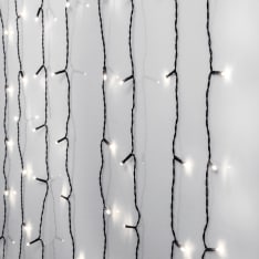 Star Trading Crispy Ice White valoverho 80 LED 3000K 1,3×1,3m IP44