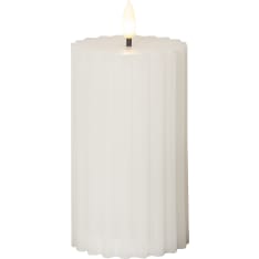 Star Flamme Stripe 15 cm LED-pöytäkynttilä