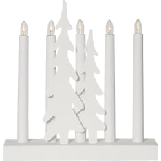 Star Skog white candlestick