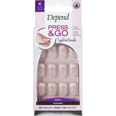 Depend Press & Go Rosa Short Square tekokynnet