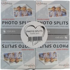 Focus Photo Splits 4-packs of 250 Pcs kaksipuolinen teippi