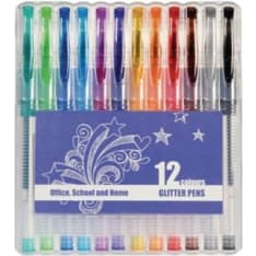 Lyreco 12 kpl glitter geelikynä