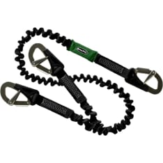 Baltic 2 m flexible safety rope with three hooks