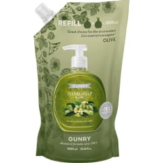 Gunry Olive 1 l nestesaippua täyttöpussi
