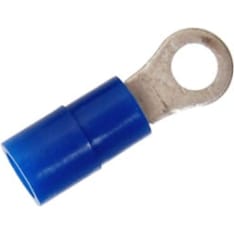 Abiko A2553R 100pcs blue insulated ring connector