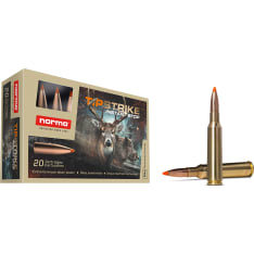 Norma 222 Rem 3.6g Tipstrike Varmint 20-round cartridge