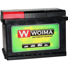 WOIMA 62Ah 540A 242x175x175 +/- käynnistysakku
