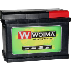 Woima 62Ah 540A 242x175x175 -/+ käynnistysakku