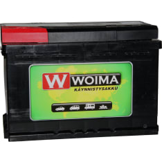 Woima 75Ah 650A 278x175x190 +/- käynnistysakku