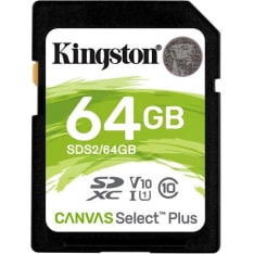 Kingston SDXC Canvas Select Plus 64GB muistikortti