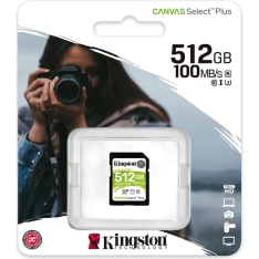 Kingston Canvas Select Plus 512GB SDXC muistikortti