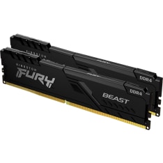 Kingston Fury Beast Black 32GB (2x16GB kit) 3200MHz DDR4 DIMM muisti