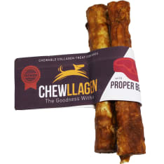 BRAVO Chewllagen naudanmakuinen medium 2kpl 12,5 cm koiran pururulla