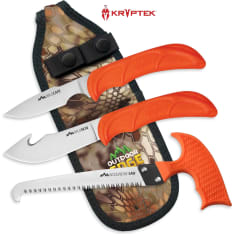 Outdoor Edge Wildguide Skinner/Caper/Saw saaliinkäsittelysetti