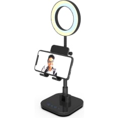 Digipower Success Phone Holder with 6" ring light mobiili